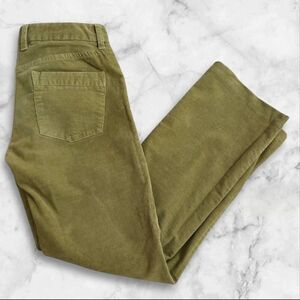 J. Crew Corduroy Bootcut Green Pants Size 0